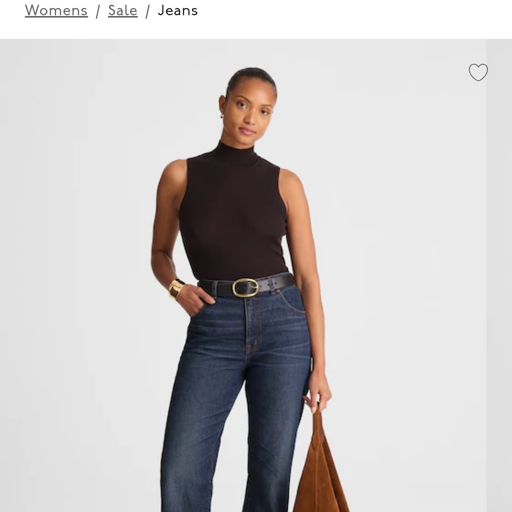 Madewell Curvy Relaxed Bootcut Jeans NWT